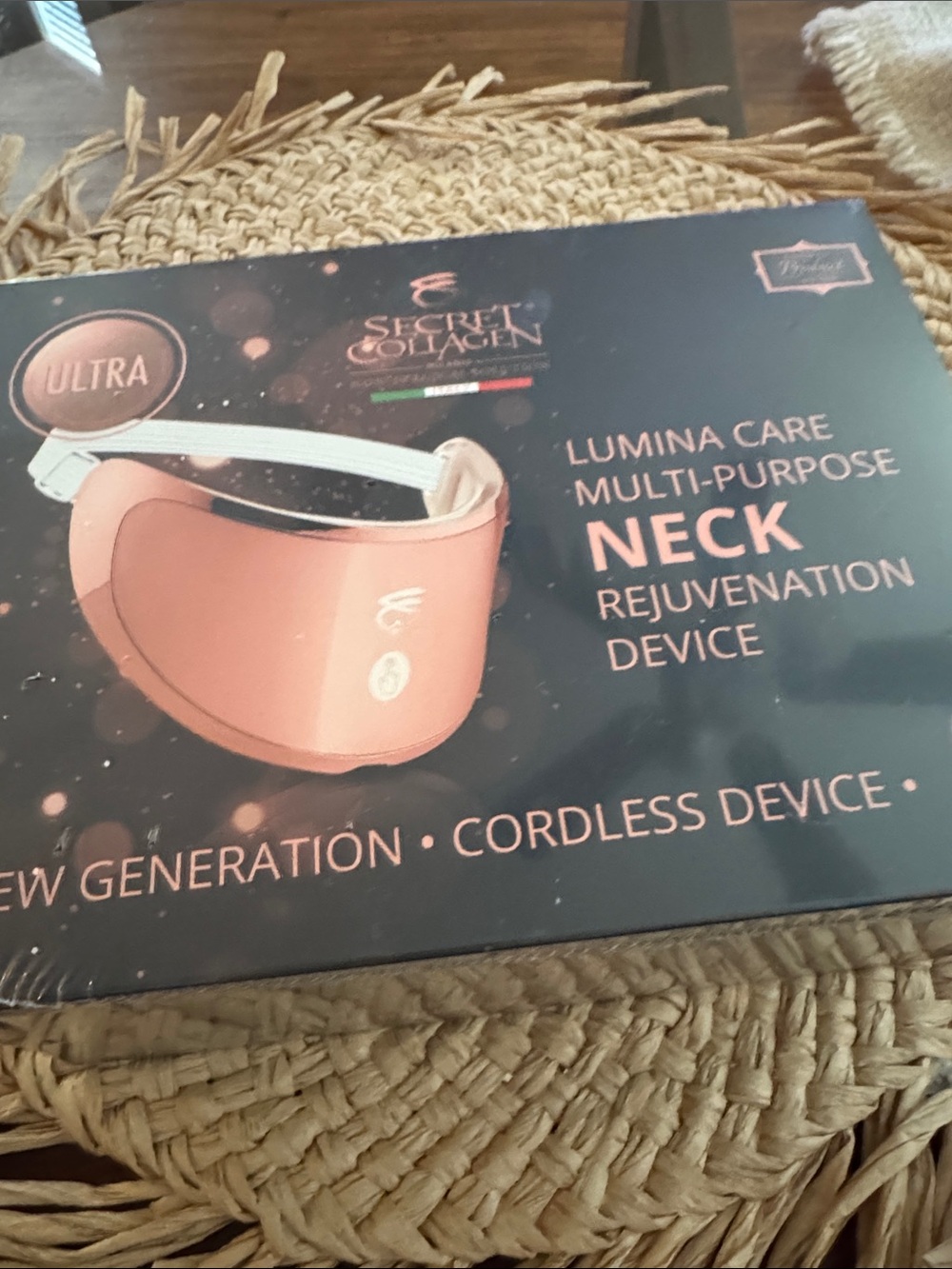 LED Neck Mask Secret Collagen Lumina Care Multi Purpose Ultra Several Colors NIB